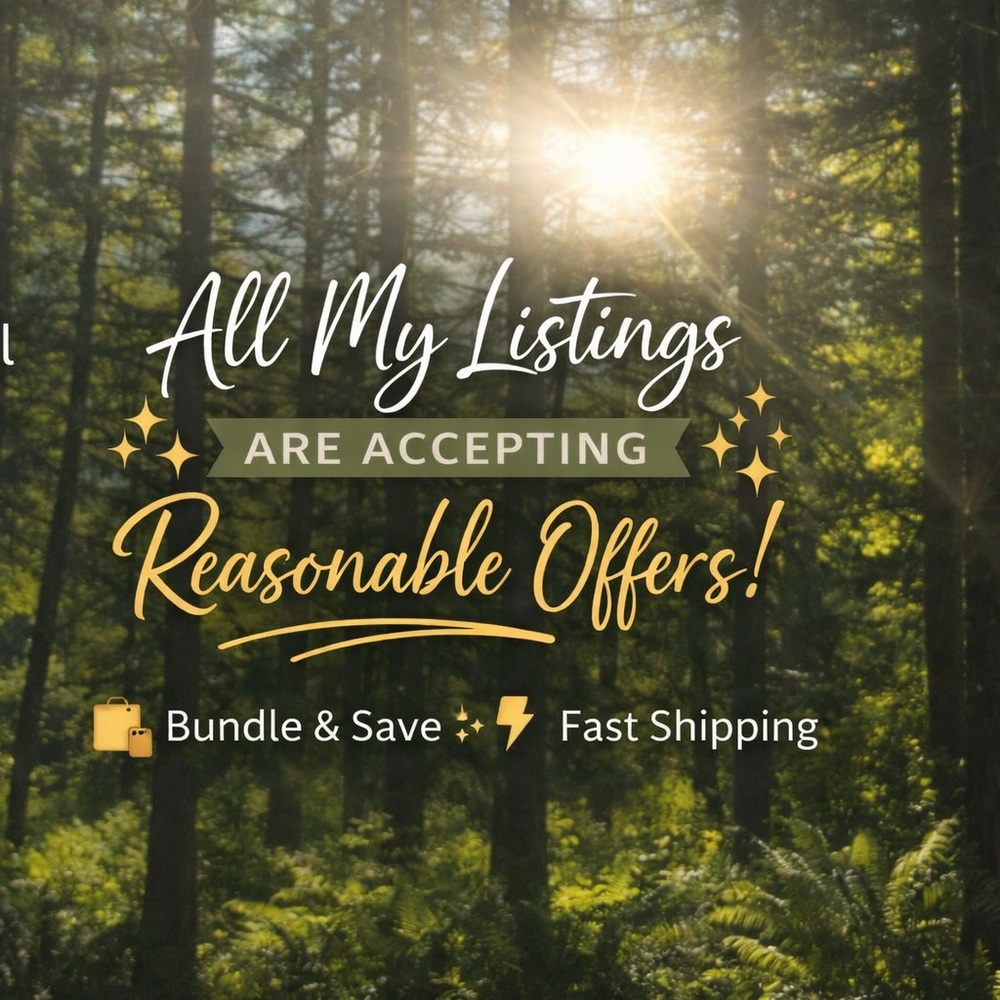 Printable Forest Scenic Sign - 'All My Listings Are Accepting Reasonable Offers'